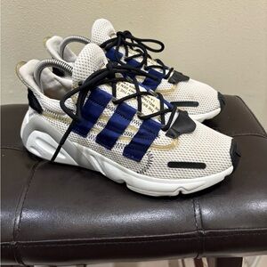 Adidas Originals LXCON in Cloud White and Blue, excellent condition, size 7.5